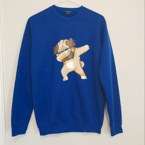Pug print sweatshirt